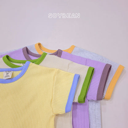 [PRE-ORDER] Color Mix Waffle Top Bottom Set