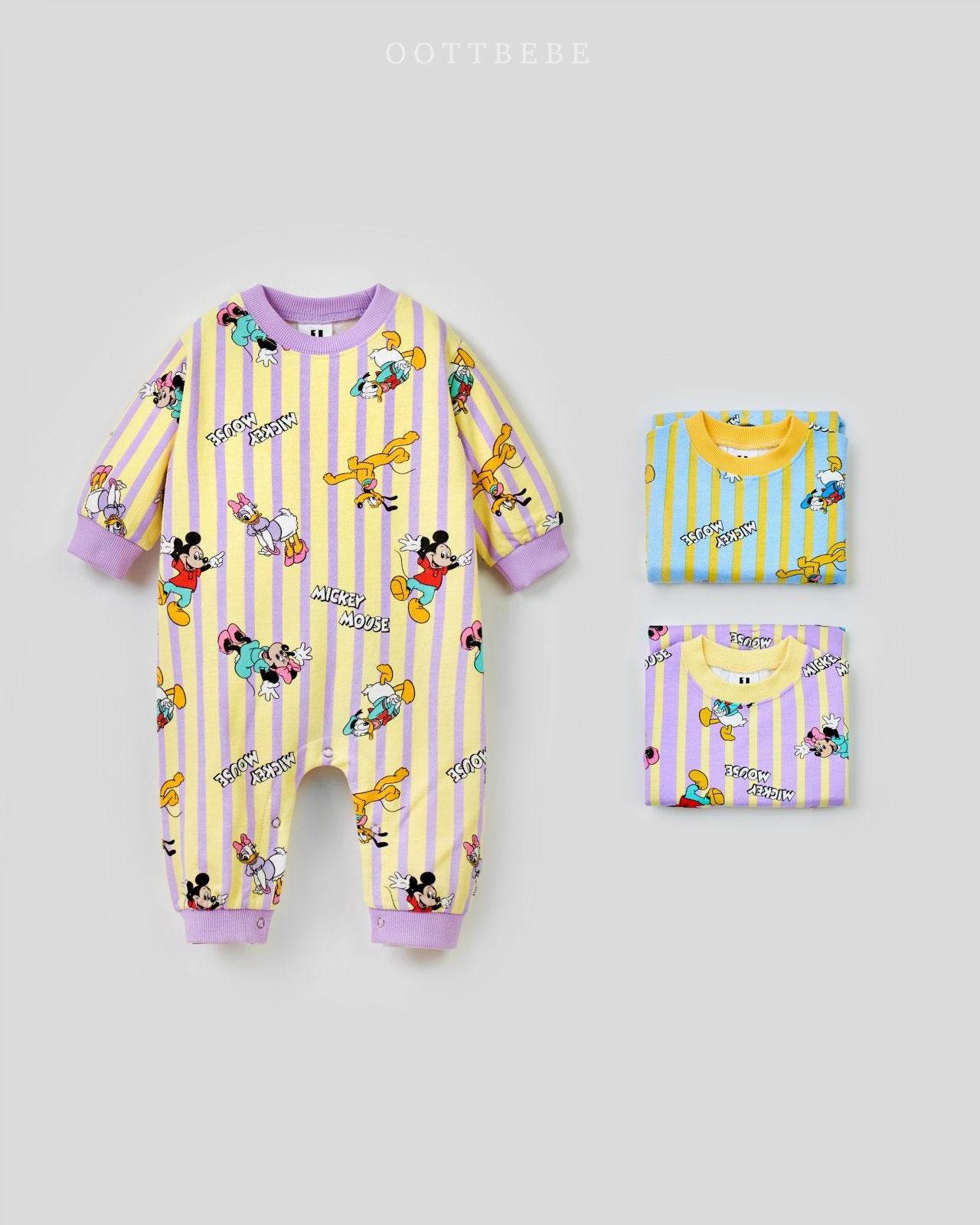 World Disney Long Body Suit [Purple/Baby S(0-6m)]