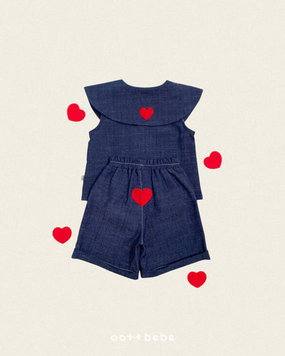 [PRE-ORDER] Heart Denim Pants
