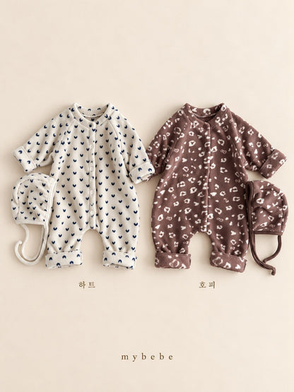 [PRE-ORDER] Poodle Button Body Suit + Bonnet Set