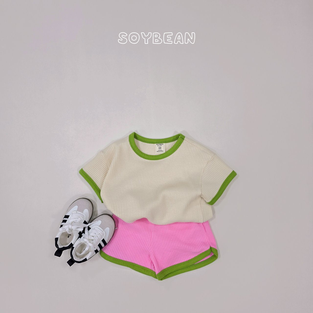 [PRE-ORDER] Color Mix Waffle Top Bottom Set