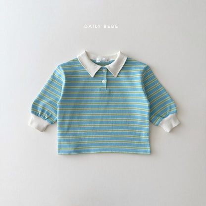 Cozy Collar T-Shirts [Yellow/M(3-4yr)]
