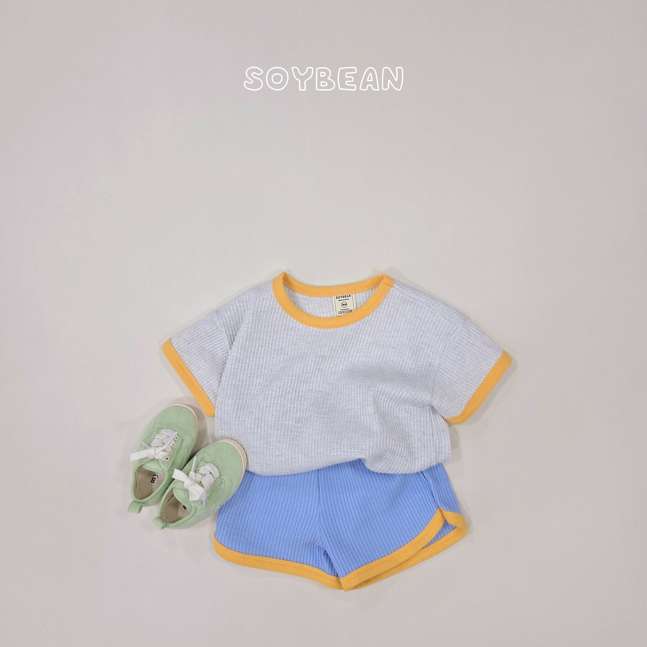 [PRE-ORDER] Color Mix Waffle Top Bottom Set