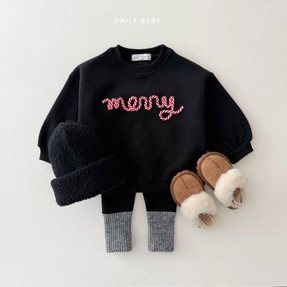 [PRE-ORDER] Embroidery Merry Sweatshirts