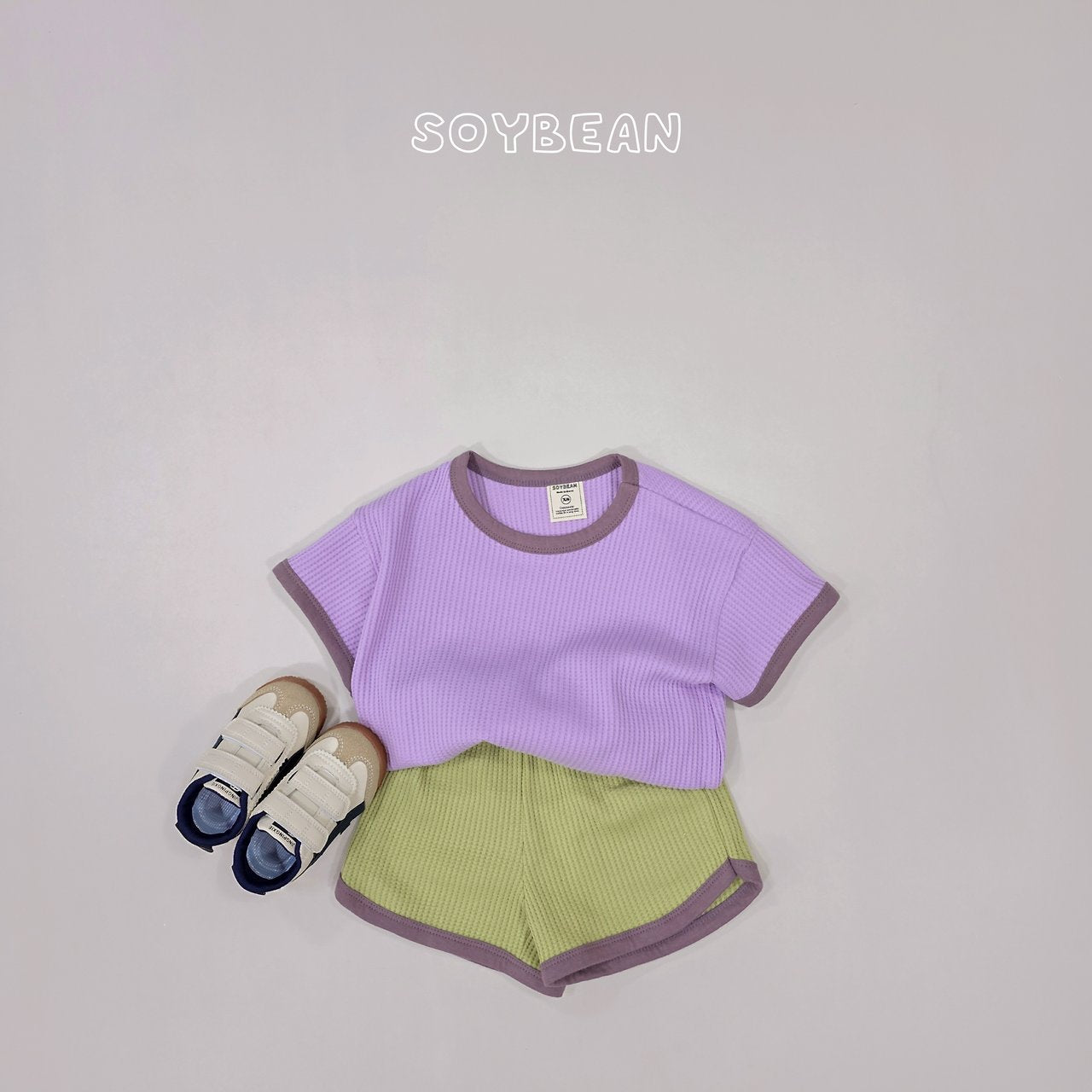 [PRE-ORDER] Color Mix Waffle Top Bottom Set