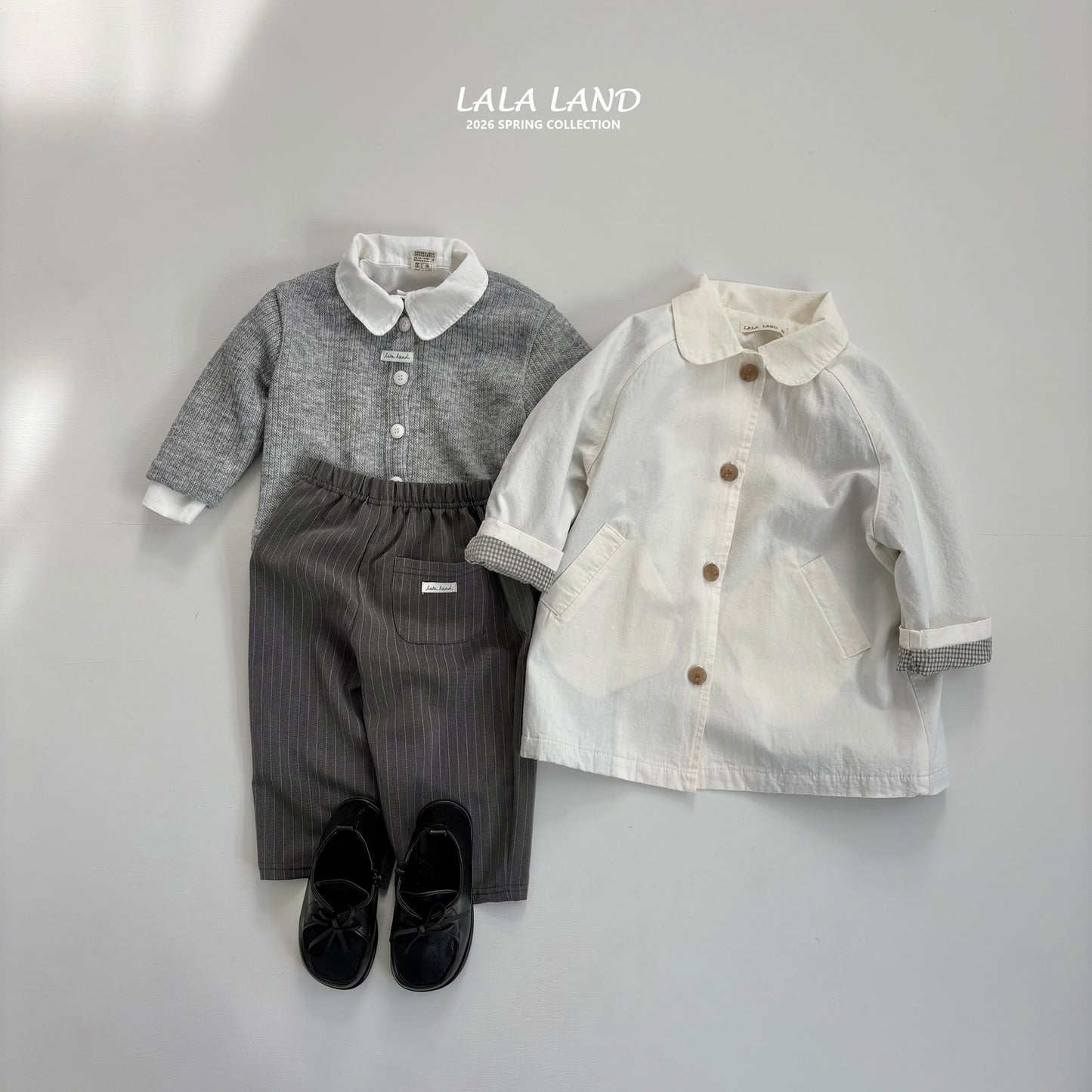 Spring Trench Coat [Cream/M(3-4yr)]