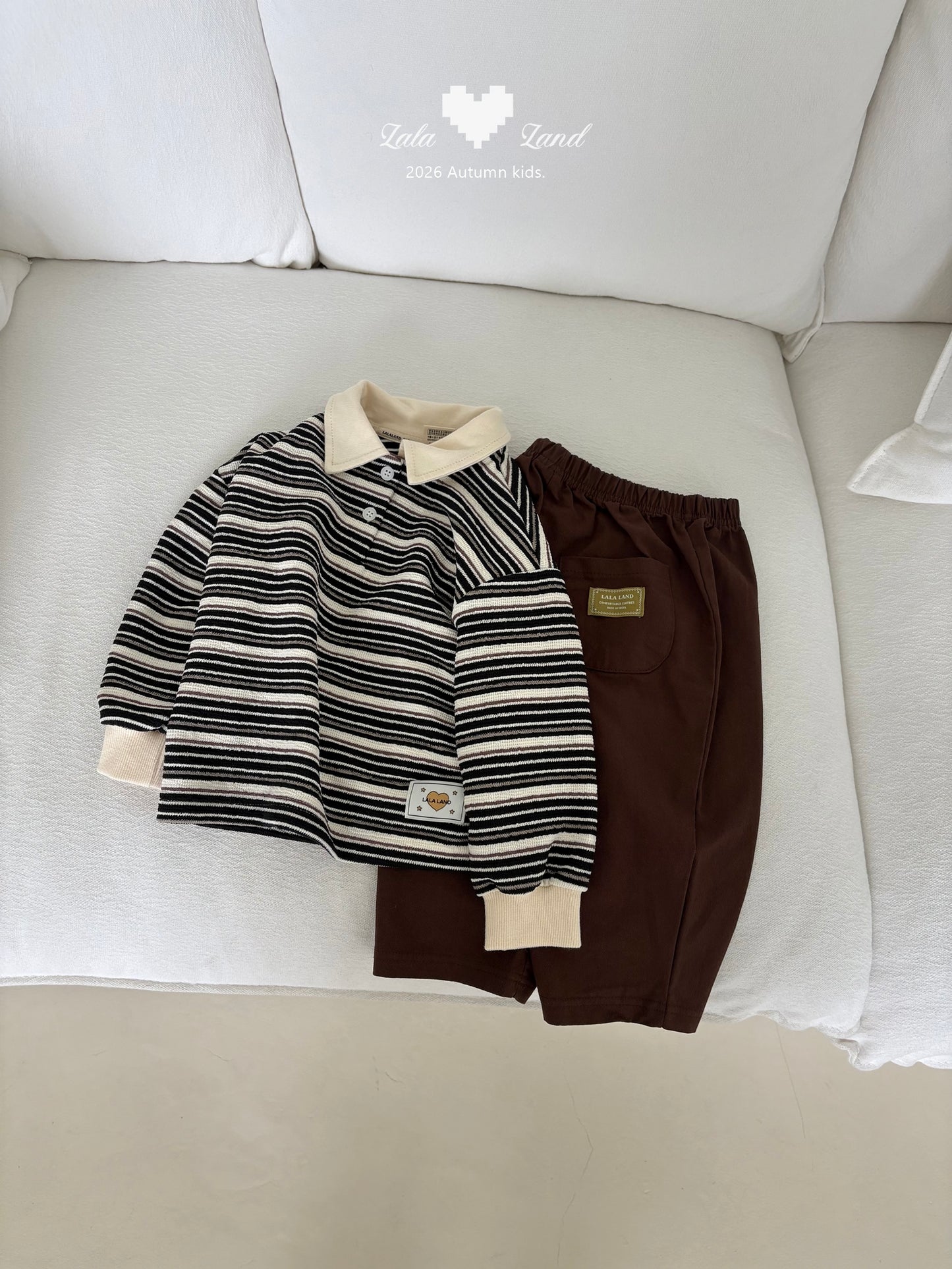 [PRE-ORDER] Pigment Stripe Collar T-Shirts