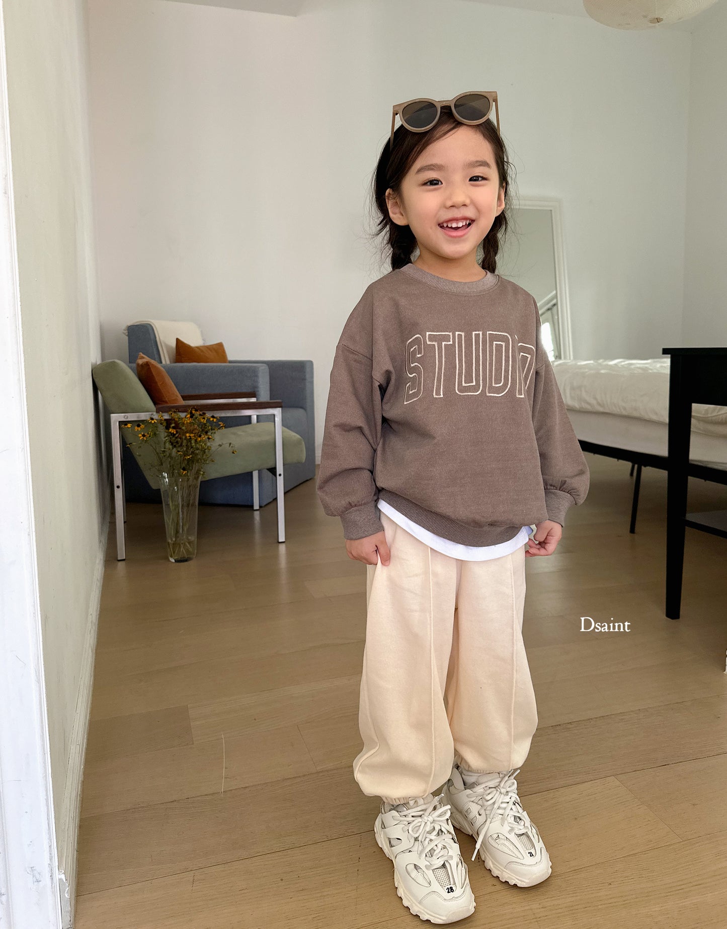 Every Day Pin-Tuck Pants [Mocha/7/M(3-4yr), 9/L(4-5yr)]