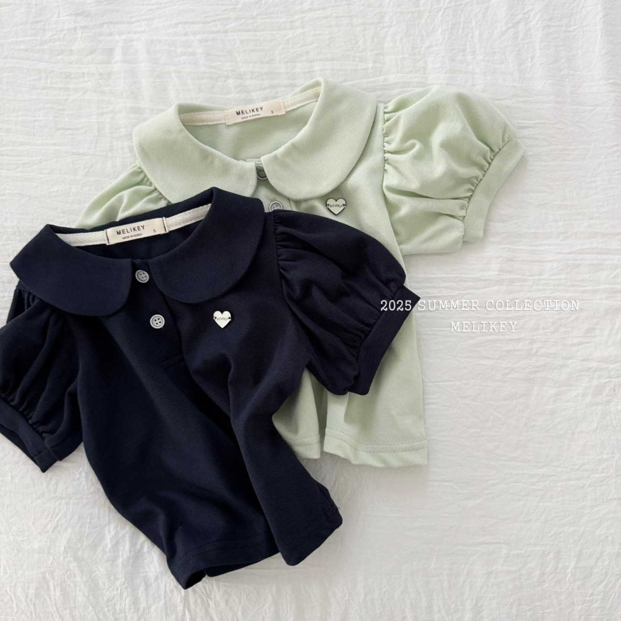 [PRE-ORDER] Heart Label Collar T-Shirts