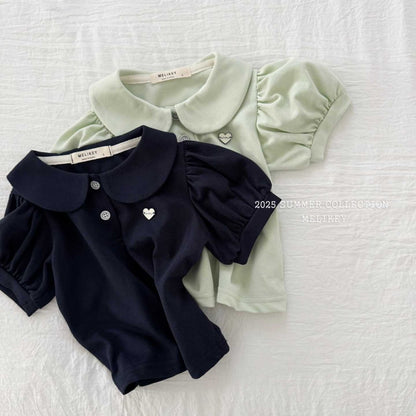 [PRE-ORDER] Heart Label Collar T-Shirts
