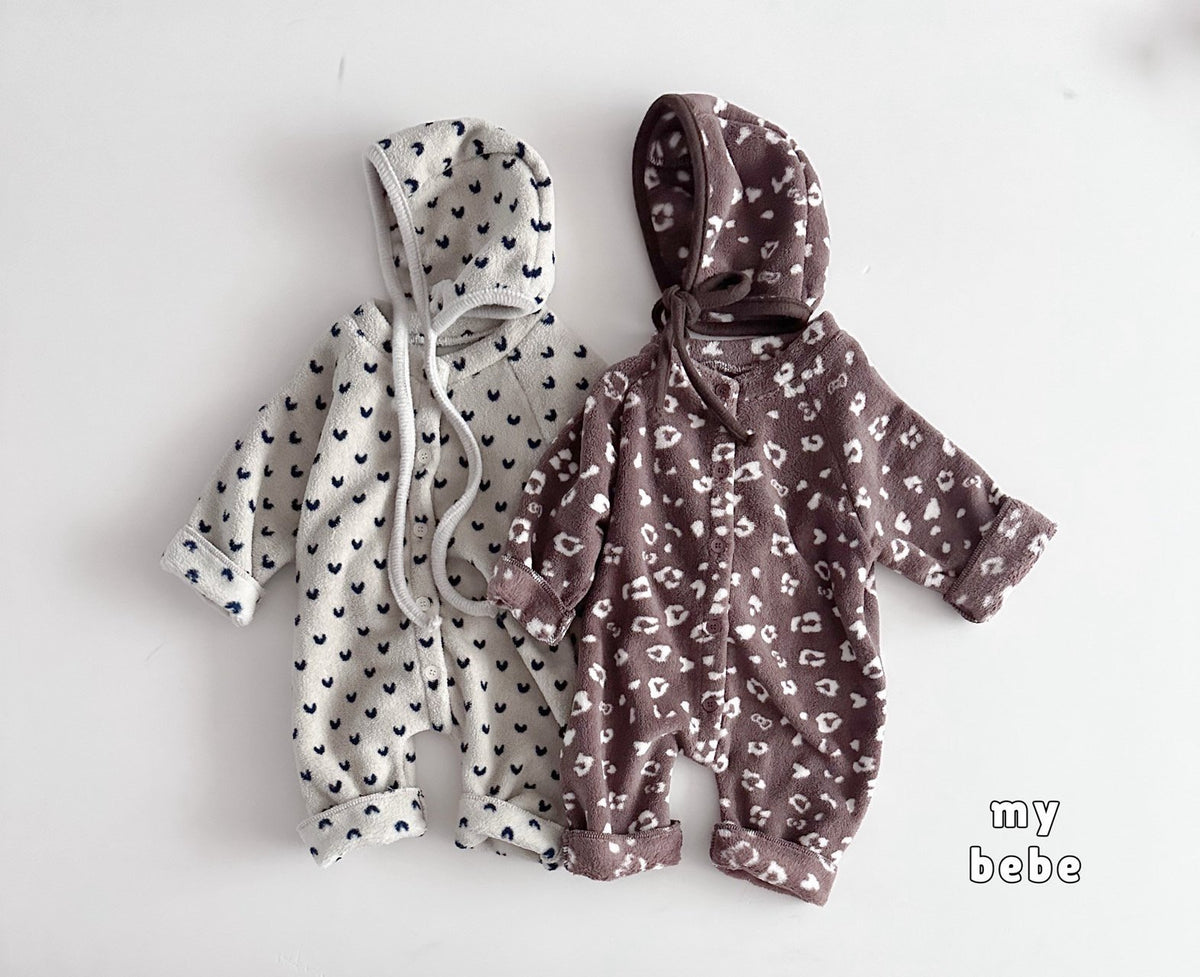 [PRE-ORDER] Poodle Button Body Suit + Bonnet Set