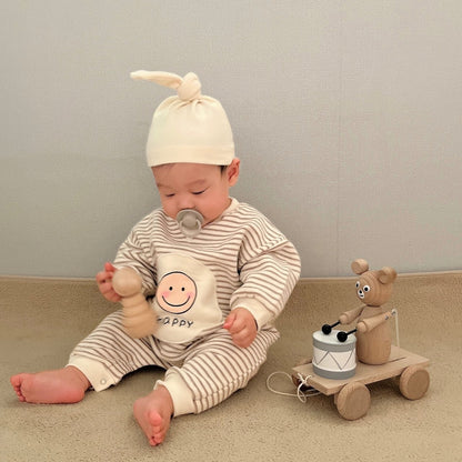 [PRE-ORDER] Happy Body Suit + Bonnet Set