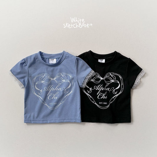 [PRE-ORDER] Ribbon Lace Shirring T-Shirts