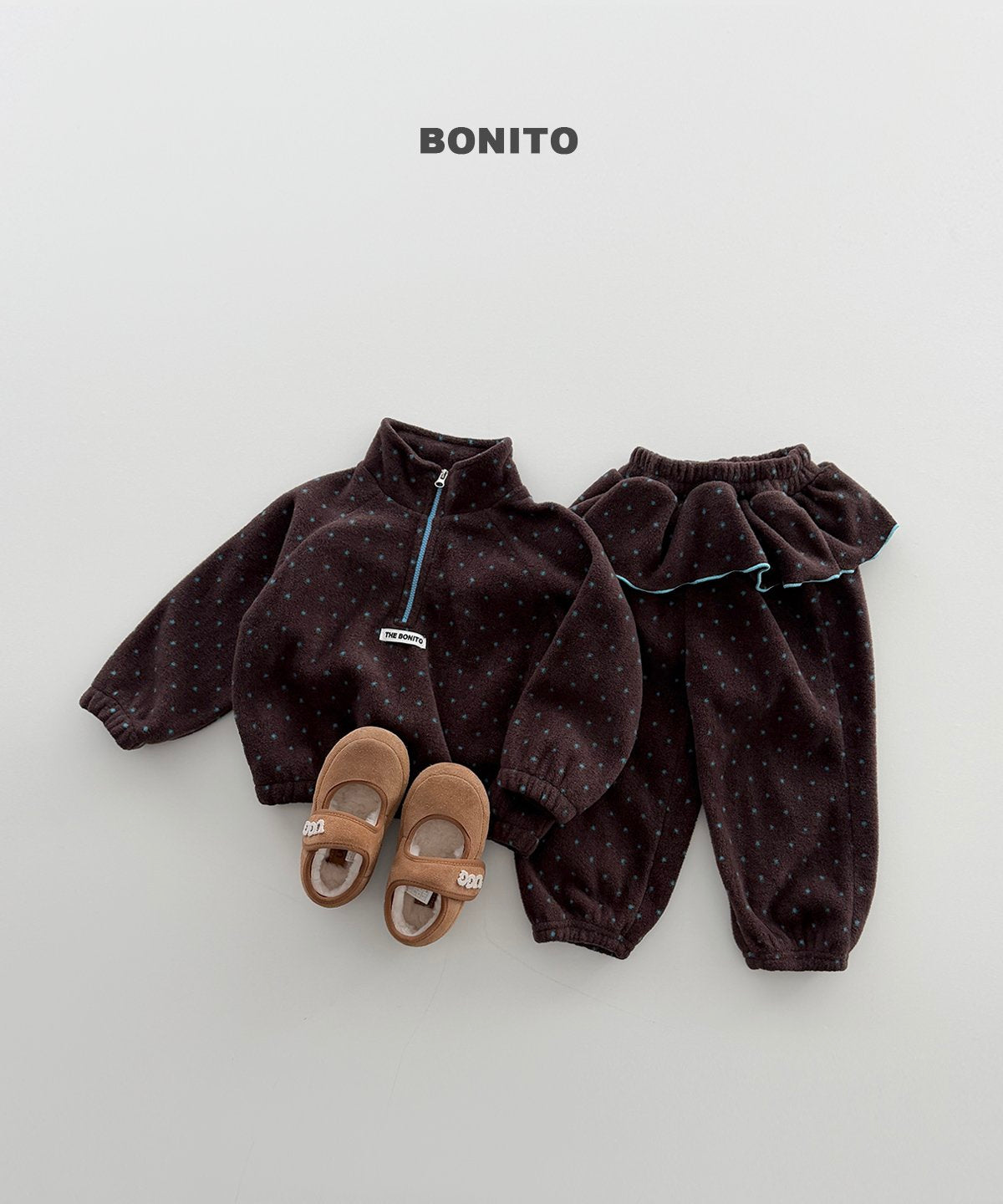 [PRE-ORDER] Dot Frill Top Bottom Set