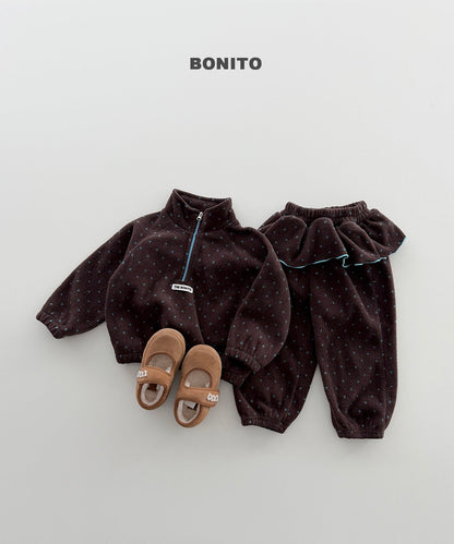 [PRE-ORDER] Dot Frill Top Bottom Set