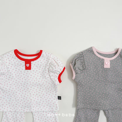 [PRE-ORDER] Lovely Eyelet Top Bottom Set