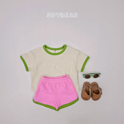 [PRE-ORDER] Color Mix Waffle Top Bottom Set