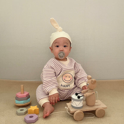 [PRE-ORDER] Happy Body Suit + Bonnet Set