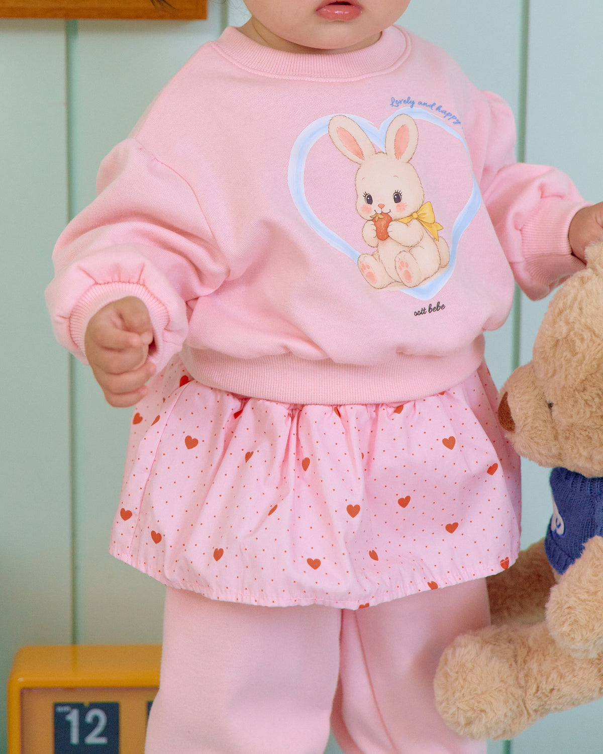 [PRE-ORDER] Cute Rabbit Top Bottom Set