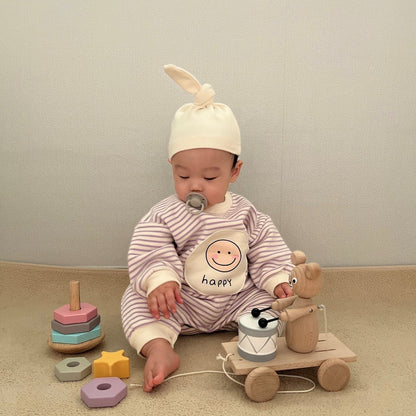 [PRE-ORDER] Happy Body Suit + Bonnet Set