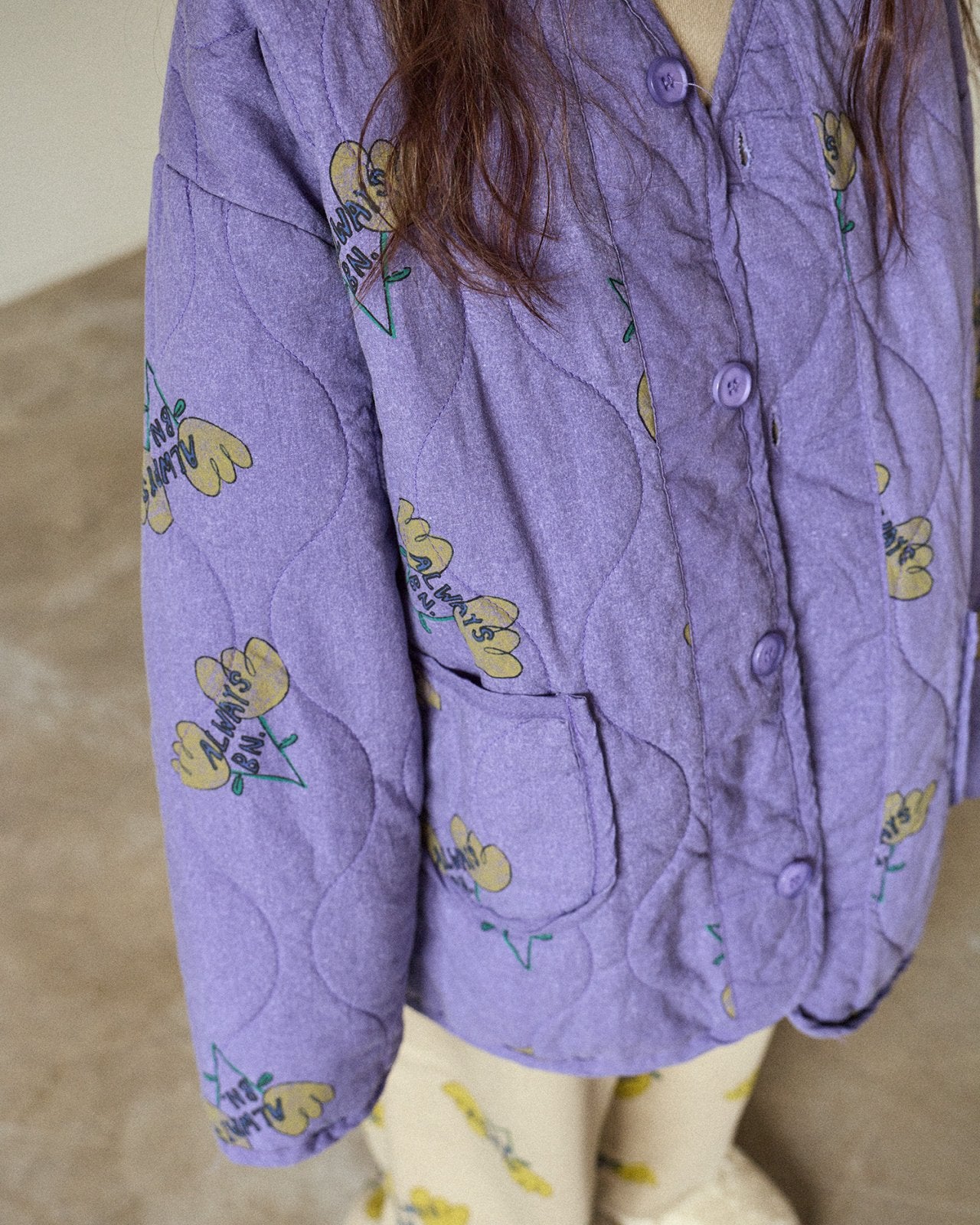 [PRE-ORDER] Two Floral Quilted Jacket