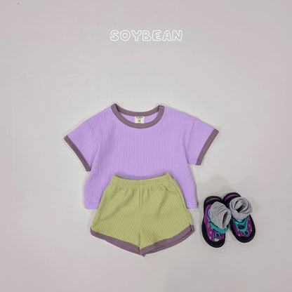 [PRE-ORDER] Color Mix Waffle Top Bottom Set