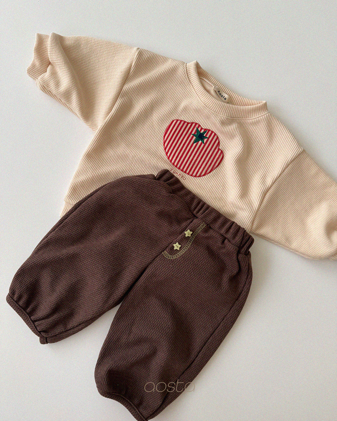 Tomato Sweatshirts [Ivory/M(1-2yr)]