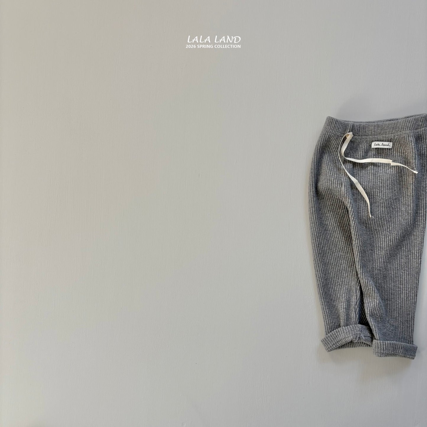 Cozy Ribbed Leggings [Blue, Beige/M(3-4yr)]