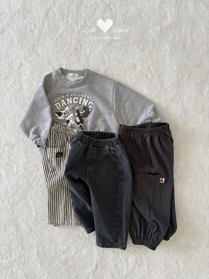 [PRE-ORDER] Wide Curved Denim Pants