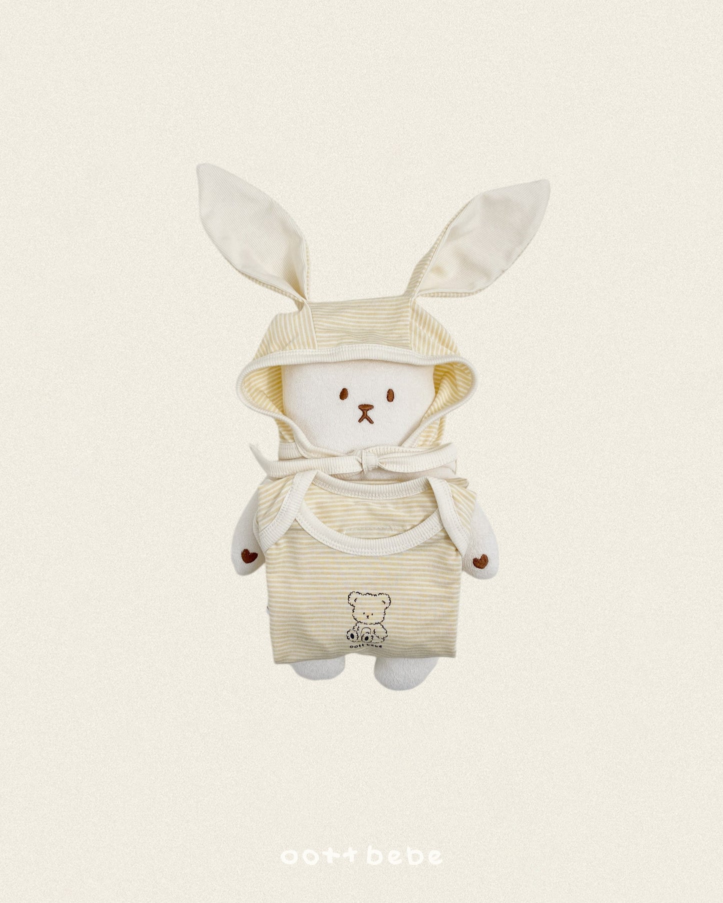 [PRE-ORDER] Chewy Stripe Body Suit + Bonnet Set