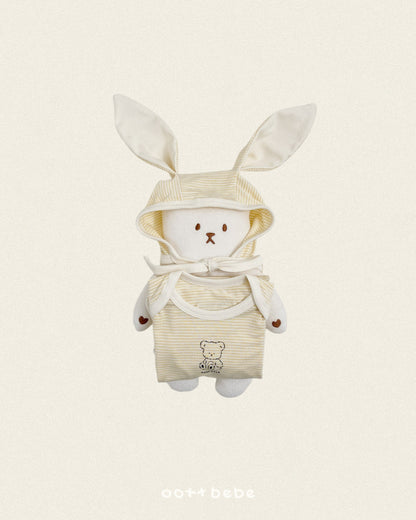 [PRE-ORDER] Chewy Stripe Body Suit + Bonnet Set