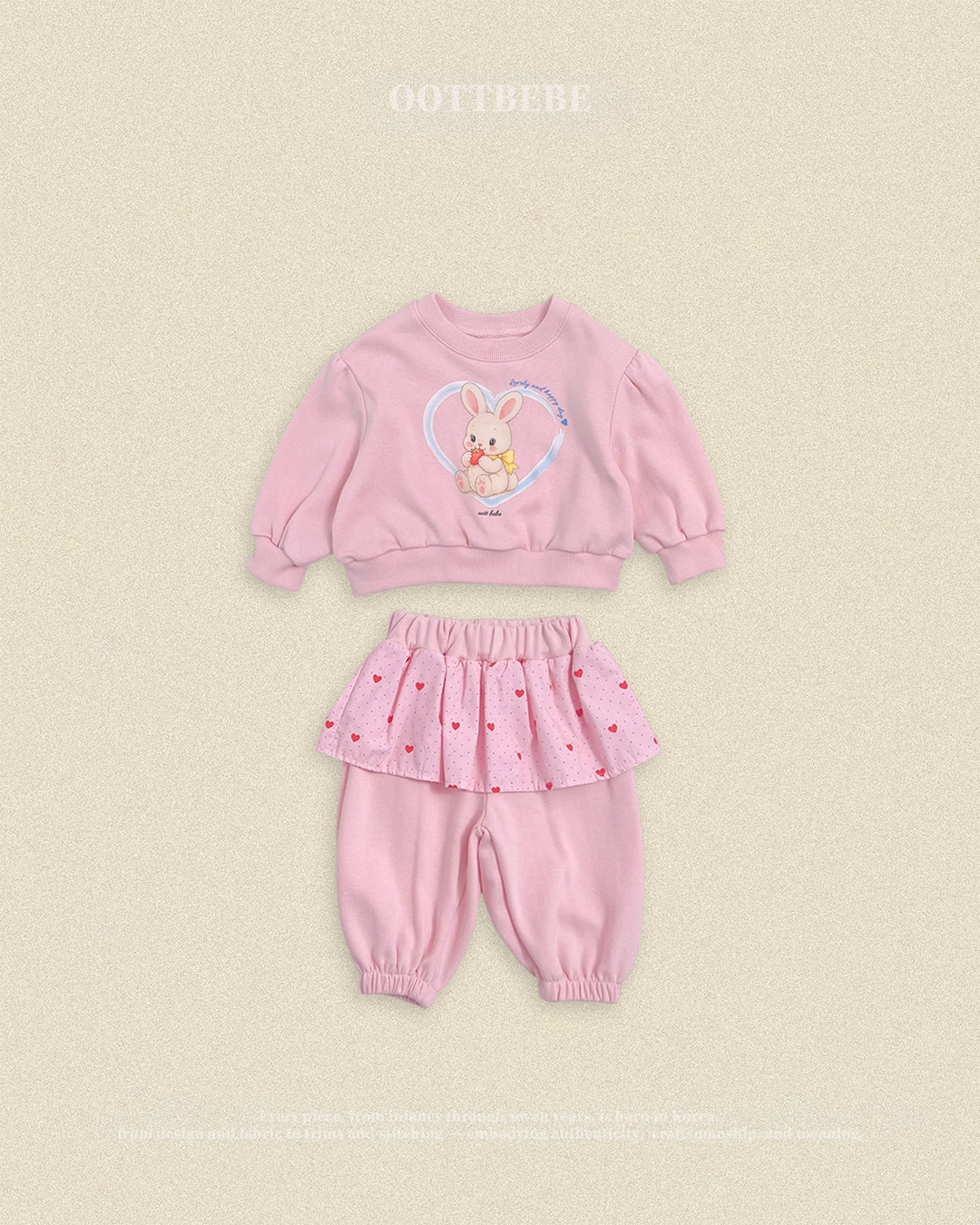 [PRE-ORDER] Cute Rabbit Top Bottom Set