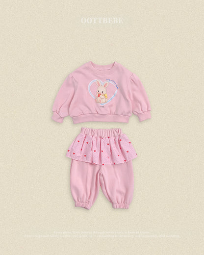 [PRE-ORDER] Cute Rabbit Top Bottom Set