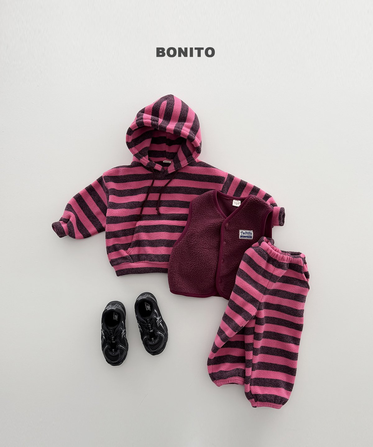 [PRE-ORDER] Bold Stripe Fleece Hoodie Sweatshirts