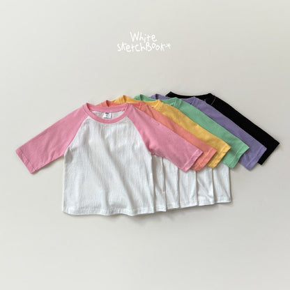 [PRE-ORDER] New Color Block Raglan 3/4 Sleeve T-Shirts
