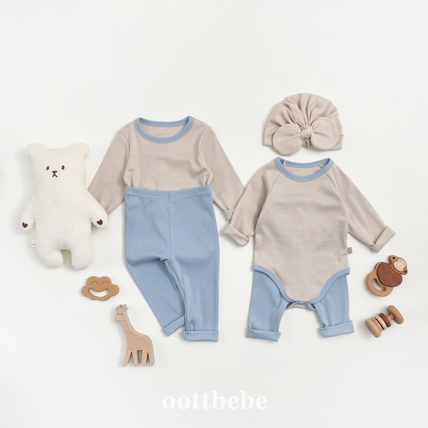 [PRE-ORDER] Pudding Modal Body Suit + Leggings Set