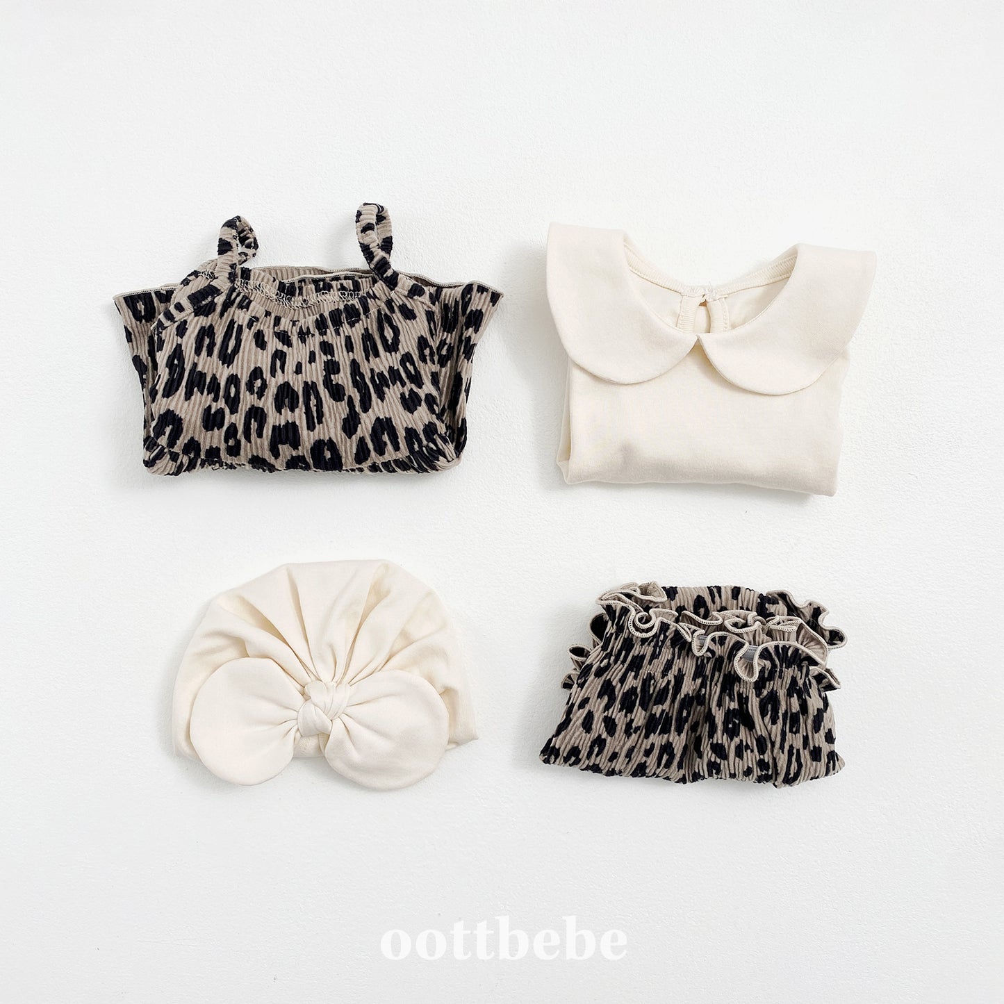 [PRE-ORDER] Leopard Baby Top Bottom Set