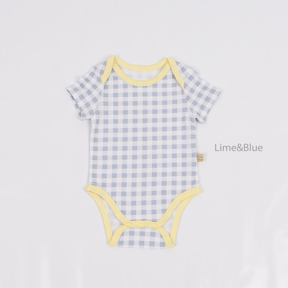 [PRE-ORDER] Summer Check Check Body Suit