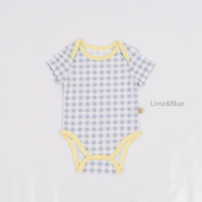 [PRE-ORDER] Summer Check Check Body Suit