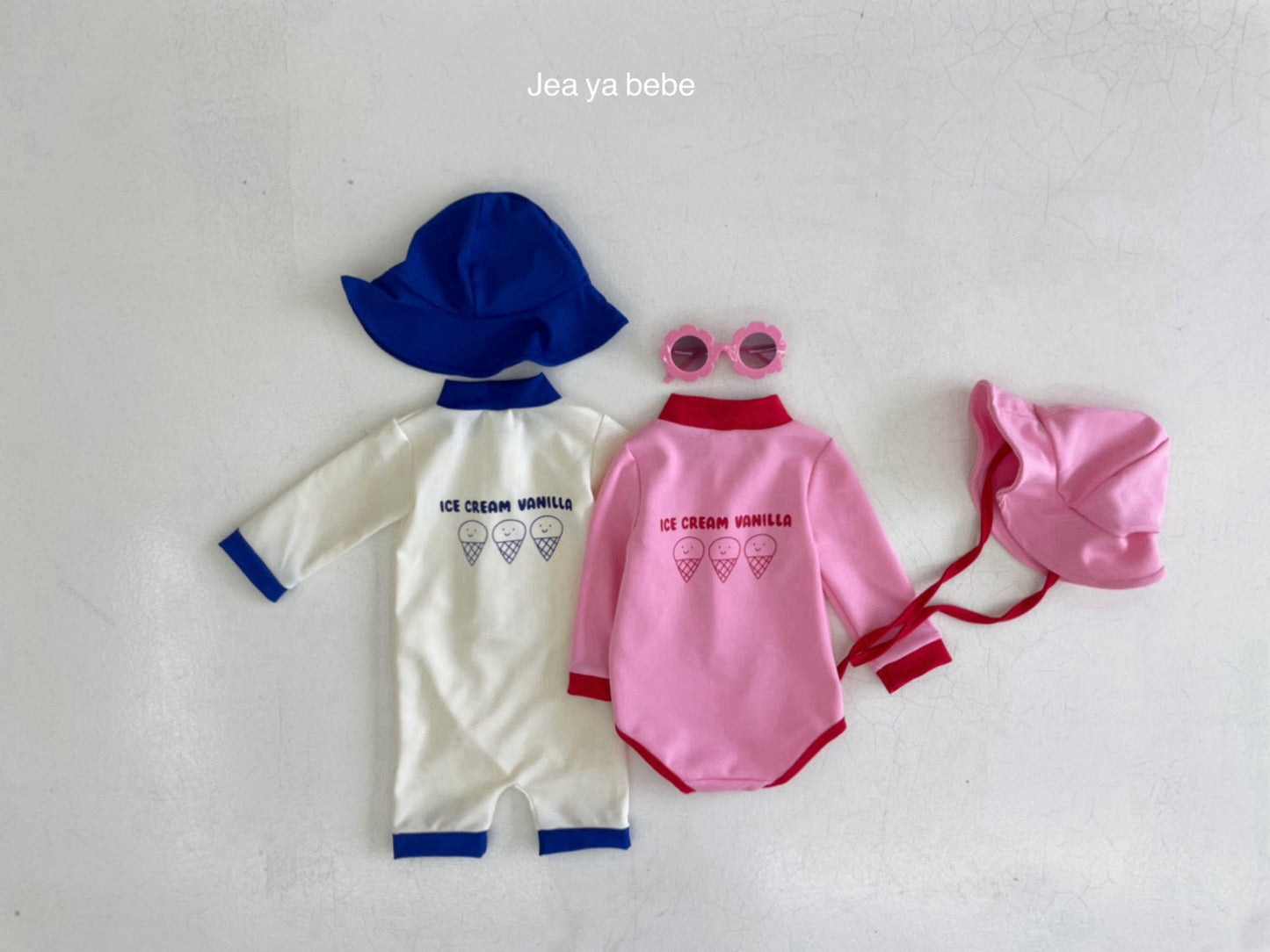 [PRE-ORDER] Vanilla Swim Suit + Hat Set
