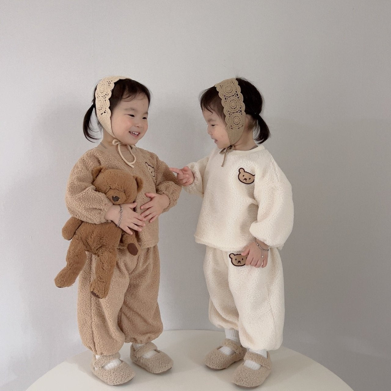 [PRE-ORDER] Sherpa Bear Top Bottom Set