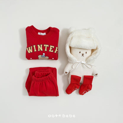 [PRE-ORDER] Winter Bear Top Bottom Set