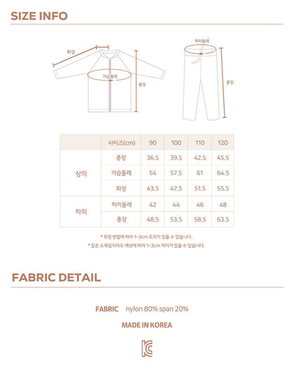 [PRE-ORDER] Bunny Rash Guard Zip-Up Bottom Set