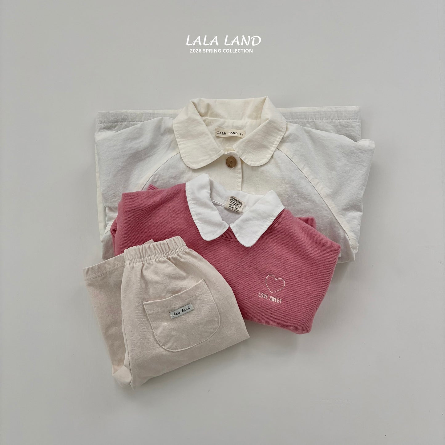 Spring Trench Coat [Cream/M(3-4yr)]