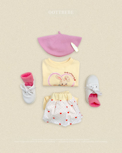 [PRE-ORDER] Cute Rabbit Top Bottom Set