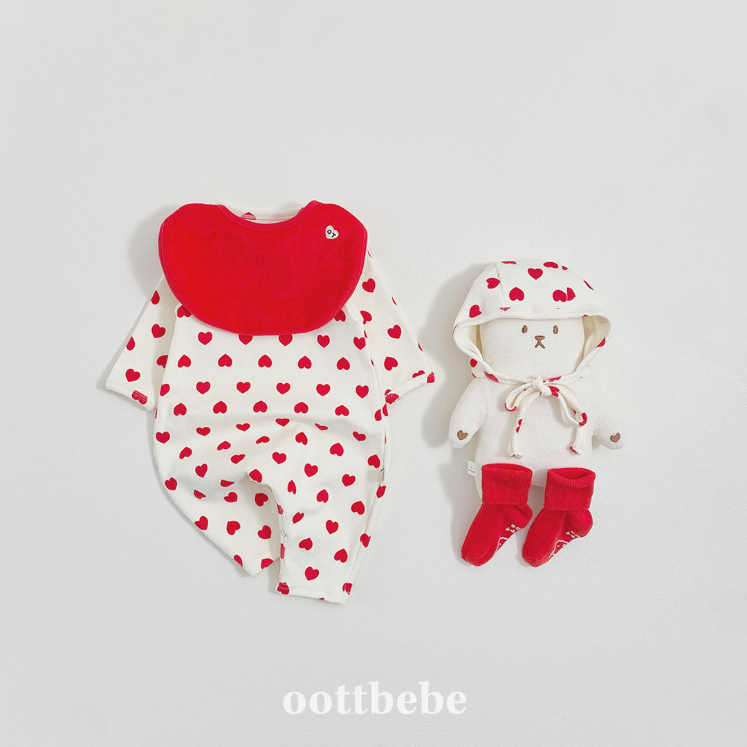 [PRE-ORDER] Heart Body Suit + Bonnet Set
