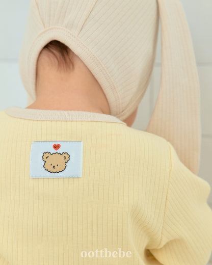 [PRE-ORDER] Butter Cream Body Suit + Bonnet Set
