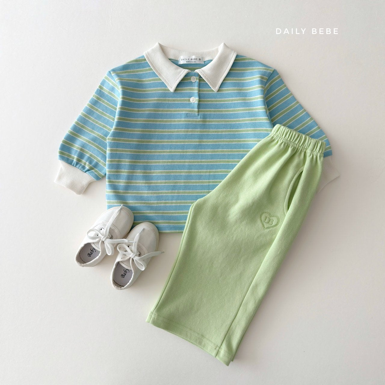Cozy Collar T-Shirts [Yellow/M(3-4yr)]