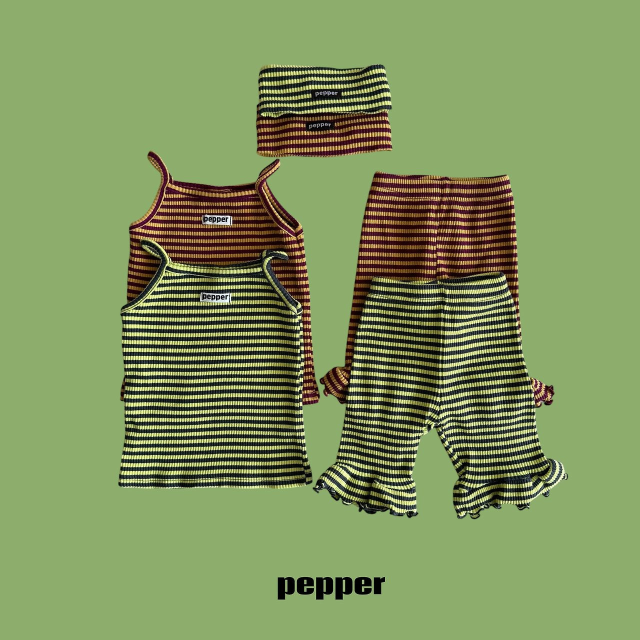 [PRE-ORDER] Melon Stripe Tank Top