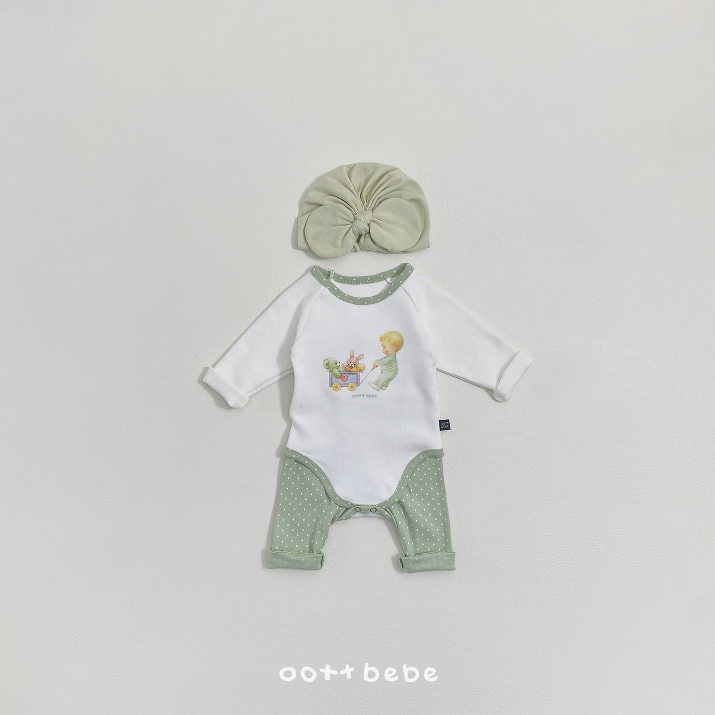 [PRE-ORDER] Custard Cream Body Suit + Leggings Set